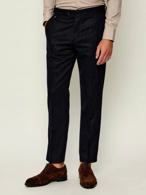 TIGER OF SWEDEN Wełniane spodnie chino Tense A | Regular Fit granatowy