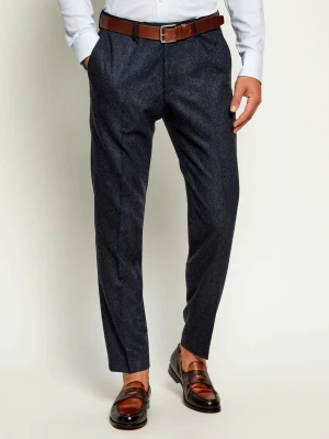 TIGER OF SWEDEN Wełniane spodnie chino Tenuta | Regular Fit granatowy