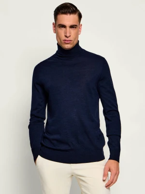 TIGER OF SWEDEN Wełniany golf Nevile | Slim Fit granatowy