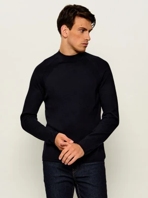 TIGER OF SWEDEN Wełniany półgolf Florian RWS | Regular Fit granatowy