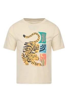 Tiger t-shirt dziecięcy z krótkim rękawem - Beige Mountain Warehouse