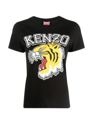 Tiger Varsity T-shirt Czarny Wielokolorowy Kenzo