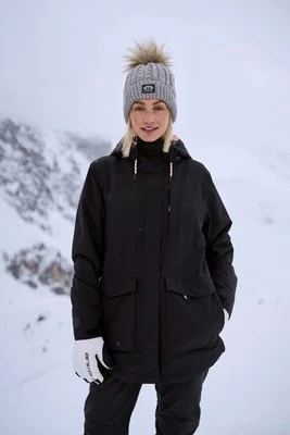 Tignes damska kurtka narciarska - Charcoal Animal
