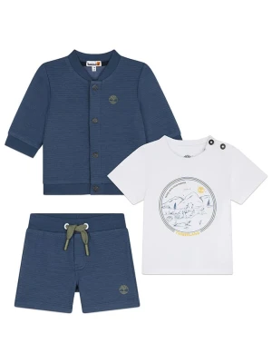 Timberland 3-częściowy zestaw w kolorze biało-granatowym rozmiar: 80