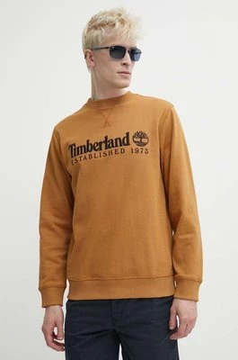 Timberland bluza męska kolor brązowy z aplikacją TB0A2FEQP471