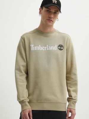 Timberland bluza męska kolor zielony z nadrukiem TB0A5UJYDH41