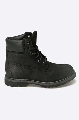 Timberland botki 6" Premium Boot damskie kolor czarny na płaskim obcasie TB08658A0011
