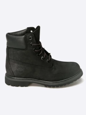 Timberland botki 6" Premium Boot damskie kolor czarny na płaskim obcasie TB08658A0011