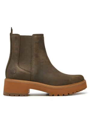 Timberland Botki Carnaby Cool Mid Chelsea Boot TB0A2CZQET41 Brązowy