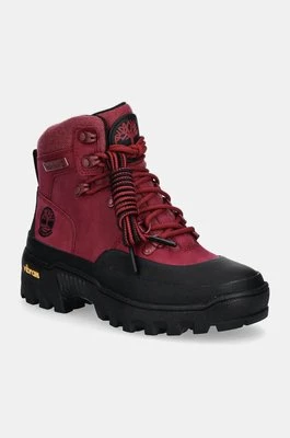 Timberland botki Vibram damskie kolor różowy na platformie TB0A2PDJEKH1