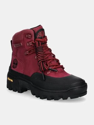 Timberland botki Vibram damskie kolor różowy na platformie TB0A2PDJEKH1