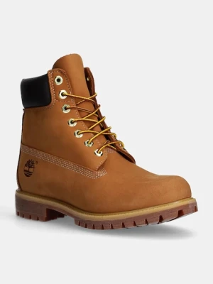 Timberland buty nubukowe Premium 6 Inch kolor brązowy TB1100617131
