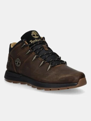 Timberland buty nubukowe Sprint Trekker męskie kolor brązowy TB0A67TG9431