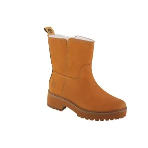 Timberland Carnaby Cool Wrmpullon WR 0A5VR8, Damskie, Żółte, buty zimowe, nubuk, rozmiar: 41