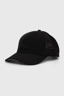 Timberland czapka z daszkiem kolor czarny z aplikacją TB0A2PBV0011