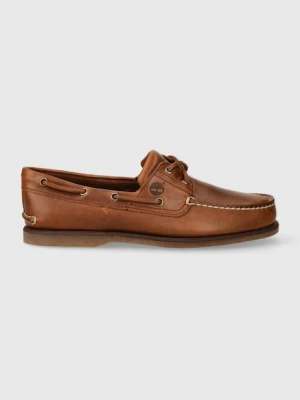 Timberland mokasyny skórzane Classic Boat 2 Eye brązowy
