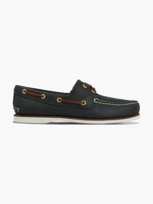 Timberland mokasyny skórzane Classic Boat 2 Eye męskie kolor czarny 74036.Classic-BLACK