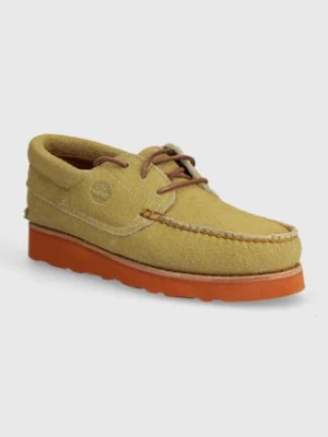 Timberland półbuty zamszowe 3 Eye Wedge Vibram męskie kolor beżowy TB0A2A11ER31