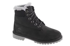 Timberland Premium 6 IN WP Shearling Boot Jr 0A41UX, Dla chłopca, Czarne, trapery, nubuk, rozmiar: 36