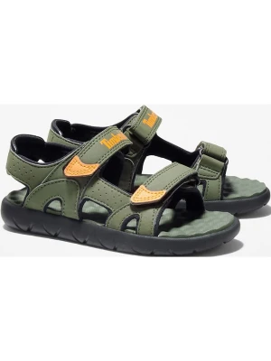 Timberland Sandały trekkingowe "Perkins Row" w kolorze oliwkowo-pomarańczowym rozmiar: 39