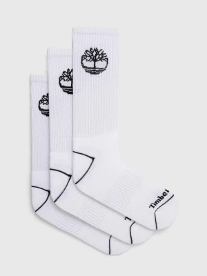 Timberland skarpetki 3-pack biały