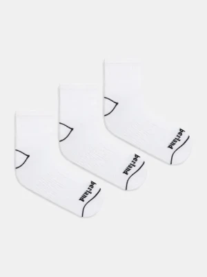 Timberland skarpetki 3-pack kolor biały TB0A6BAQ1001