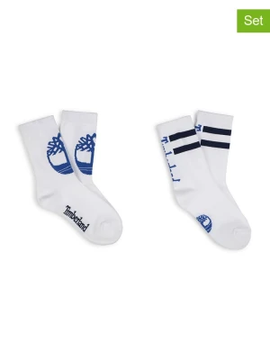 Timberland Skarpety (2 pary) w kolorze biało-niebieskim rozmiar: 27