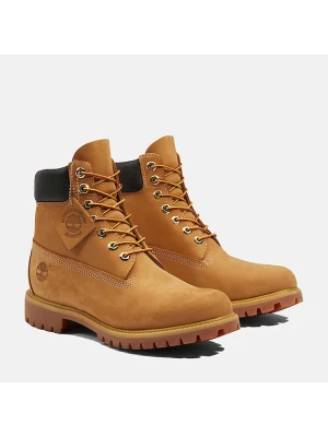Timberland Skórzane b otki "Premium 6" w kolorze jasnobrązowym rozmiar: 42
