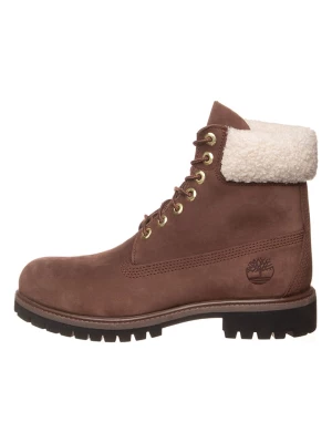 Timberland Skórzane botki "6 Prem" w kolorze brązowym rozmiar: 41