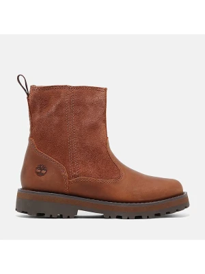 Timberland Skórzane botki "Courma" w kolorze jasnobrązowym rozmiar: 28