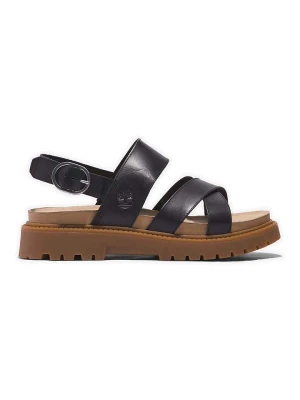Timberland Skórzane sandały "Clairemont Way" w kolorze czarnym rozmiar: 41