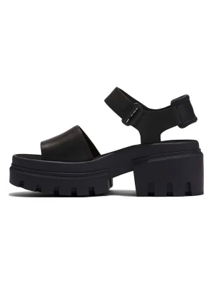 Timberland Skórzane sandały "Everleigh" w kolorze czarnym rozmiar: 42