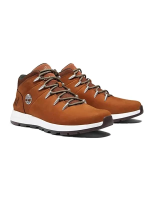Timberland Skórzane sneakersy "Sprint Trekker Mid" w kolorze brązowym rozmiar: 44