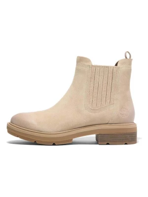 Timberland Skórzane sztyblety "Brimfield" w kolorze beżowym rozmiar: 39