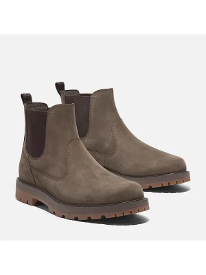 Timberland Skórzane sztyblety "Britton Road Mid" w kolorze brązowym rozmiar: 43