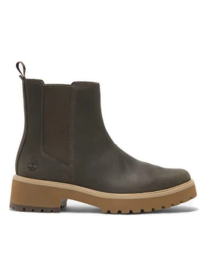 Timberland Skórzane sztyblety "Carnaby Cool" w kolorze khaki rozmiar: 37,5