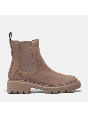 Timberland Skórzane sztyblety "Cortina Valley" w kolorze beżowym rozmiar: 38,5