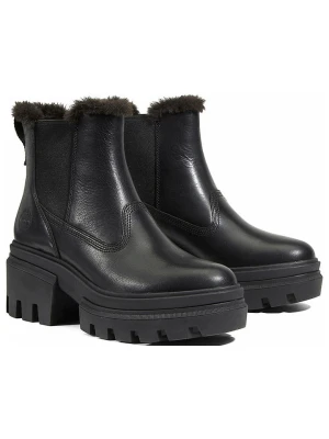Timberland Skórzane sztyblety "Everleigh" w kolorze czarnym rozmiar: 41