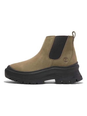 Timberland Skórzane sztyblety "Roxie Lane" w kolorze khaki rozmiar: 39,5