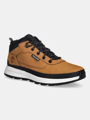 Timberland sneakersy skórzane Field Trekker Low męskie kolor brązowy TB0A2DMV7541