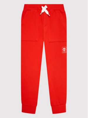 Timberland Spodnie dresowe T24B79 S Czerwony Regular Fit