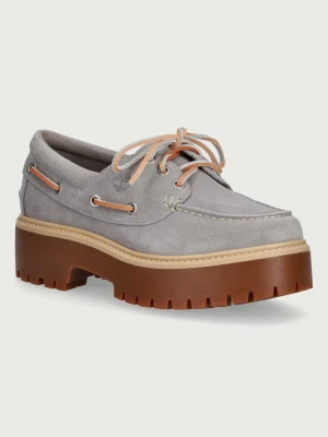 Timberland Stone Street Boat mokasyny na platformie damskie zamszowe