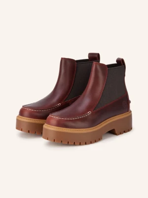 Timberland Sztyblety Stone Street rot CIEMNOCZERWONY
