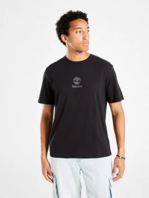 Timberland T-Shirt New Small Logo Print Ss Tee Black Pavemen