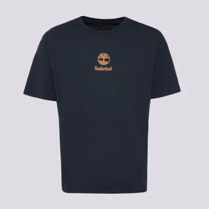 Timberland T-Shirt New Small Logo Print Ss Tee Dark Sapphire