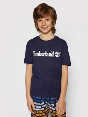 Timberland T-Shirt T25P22 S Granatowy Regular Fit