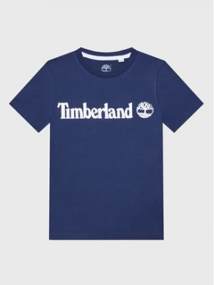 Timberland T-Shirt T25T77 S Granatowy Regular Fit