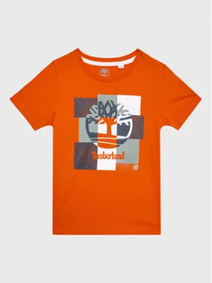 Timberland T-Shirt T25T80 S Pomarańczowy Regular Fit