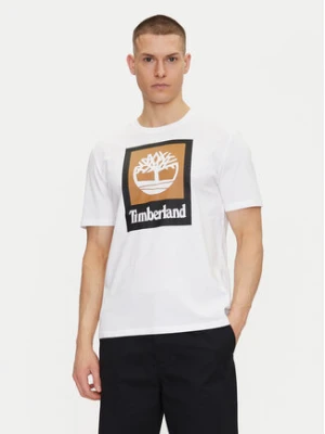 Timberland T-Shirt TB0A5QS2 Biały Regular Fit