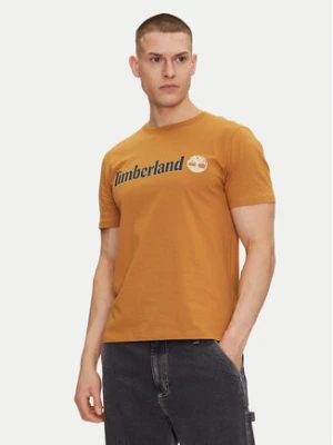 Timberland T-Shirt TB0A5UPQ Beżowy Regular Fit